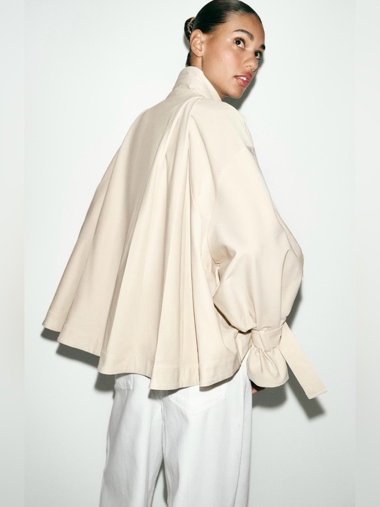 Zara Jackets & Blazers - ZARA FLUID HIGH NECK JACKET